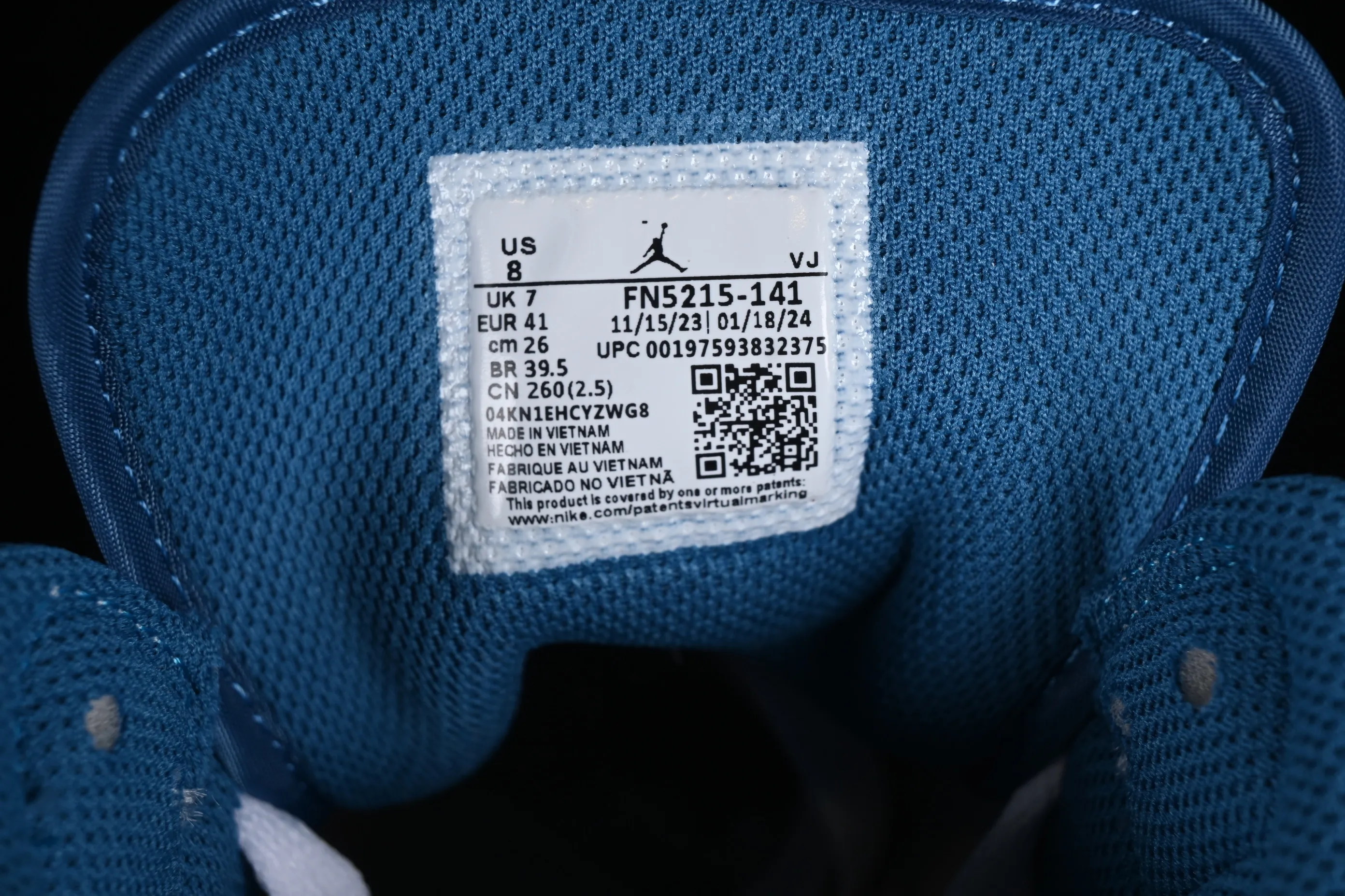 All categories Air Jordan Jordan series basketball shoes Air Jordan 1 Mid Air Jordan 1 Mid "Industrial Blue" AJ1 Joe 1 smoke gray jade Chinese culture basketball shoes FN5215-141